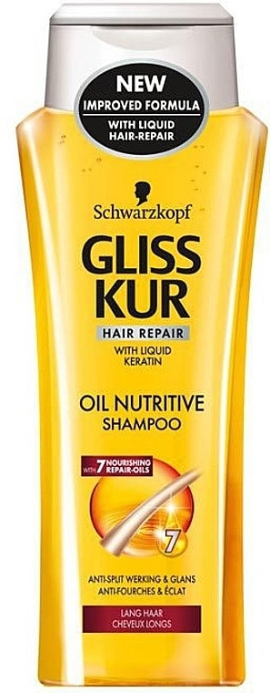 Split Hair Shampoo - Gliss Kur Oil Nutritive Shampoo — photo N4