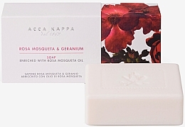 Fragrances, Perfumes, Cosmetics Rose & Geranium Soap - Acca Kappa Rosa Mosqueta & Geranium Soap