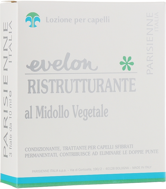 Repairing Ampoule Lotion with Zucchini Extract - Parisienne Italia Evelon Hair Ampoules — photo N1