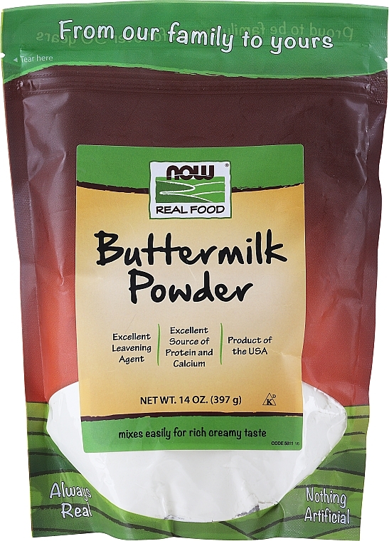 Buttermilk Powder - Now Foods Real Food Buttermilk Powder — photo N1
