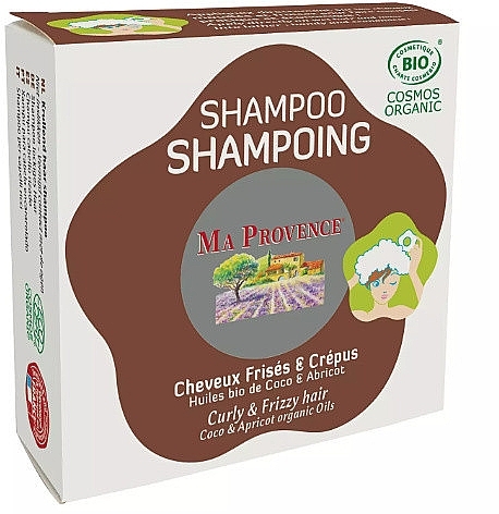 Solid Bio Shampoo for Curly Hair - Ma Provence Shampoo (in packaging box) — photo N1