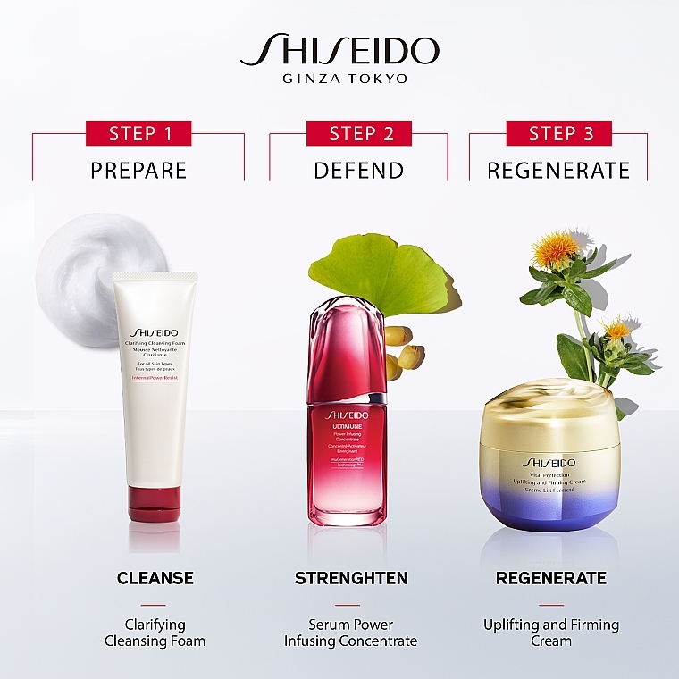 Set - Shiseido Vital Perfection Holiday Kit (f/cr/50ml + clean/foam/15ml + f/lot/30ml + f/conc/10ml) — photo N5