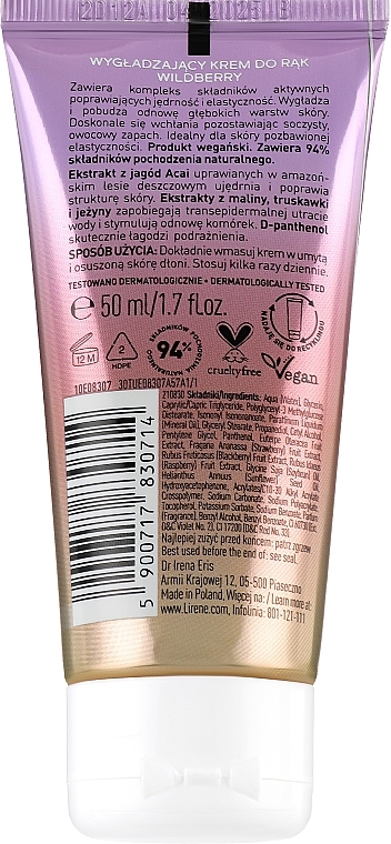 Smoothing Wild Berry Hand Cream - Lirene Wildberry — photo N8