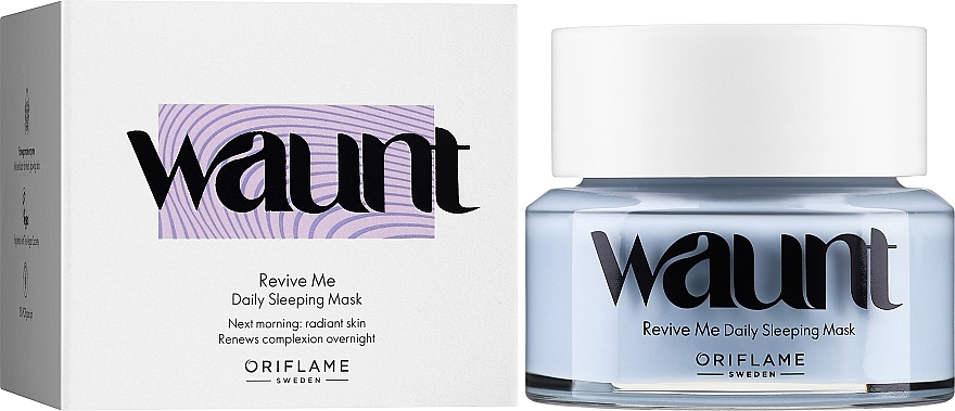 Repairing Night Face Mask - Oriflame Waunt Revive Me Daily Sleeping Mask — photo N10