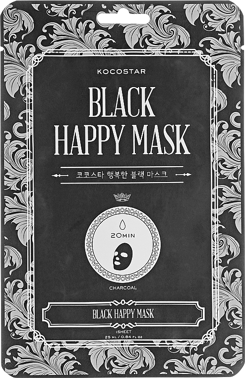 Cleansing Face Mask - Kocostar Black Happy Mask — photo N1