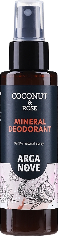 Rose & Coconut Mineral Deodorant - Arganove Aluna Deodorant Spray — photo N5