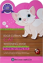 Fragrances, Perfumes, Cosmetics Face Sheet Mask "Cat" - Belleza Castillo Edge Cutimal Cat Anti-Wrinkle Mask