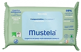 Fragrances, Perfumes, Cosmetics Baby Cleansing Wipes - Mustela Compostable Cleaning Wipes With Fragrance