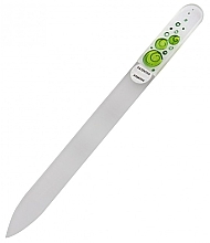 Fragrances, Perfumes, Cosmetics Glass Nail File 'Green Bubbles' - Blazek Glass