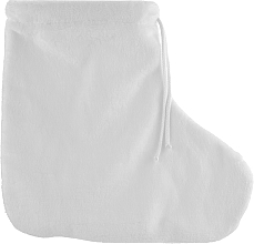 Fragrances, Perfumes, Cosmetics Paraffin Therapy Terry Socks, white - Tufi Profi