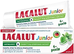 Anticaries & Sugar Acid Protection Toothpaste - Lacalut Junior — photo N1