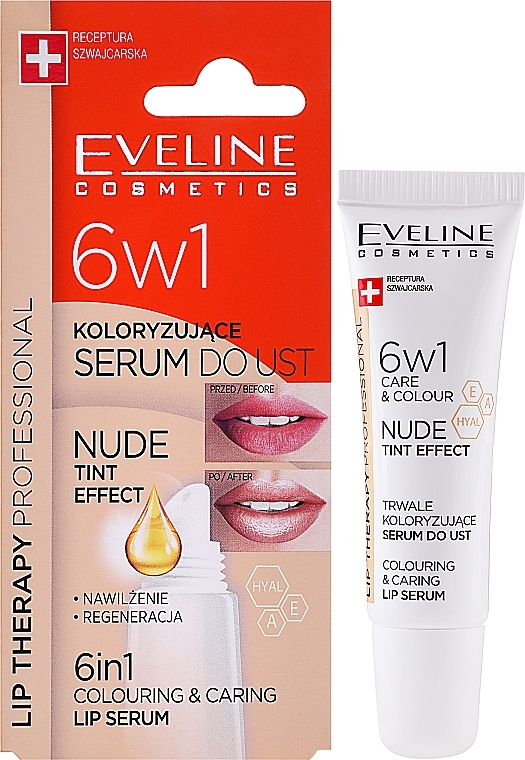 Intensive Lip Serum 6 in 1 - Eveline Cosmetics Lip Therapy Proffesional Tint — photo N8