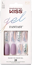 Fragrances, Perfumes, Cosmetics False Nail Set, size L - Kiss Gel Fantasy Ready to Wear Gel Rainbow Rings