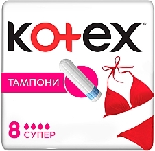 Fragrances, Perfumes, Cosmetics Tampons 'Super', 8 pcs. - Kotex