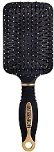 Pneumatic Hair Brush 'Shovel', 499250, Black-Gold - Inter-Vion — photo N1
