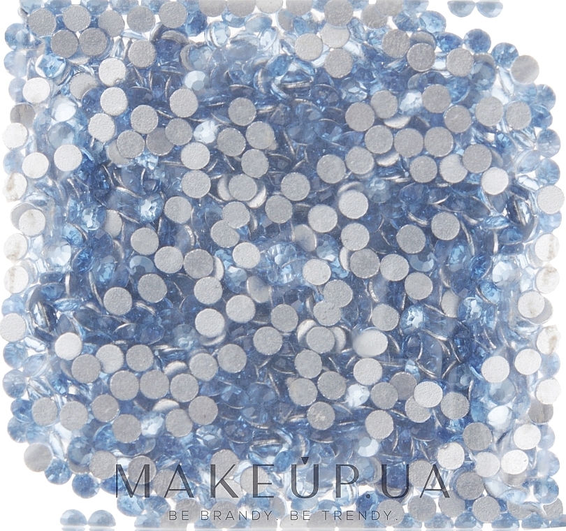 Decorative Nail Crystals 'Light Sapphire', size SS 04, 1000pcs - Kodi Professional — photo N1