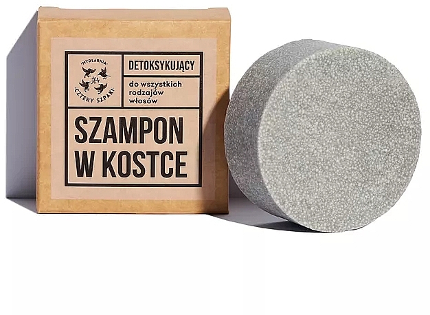 Detoxifying Solid Shampoo - Cztery Szpaki — photo N1