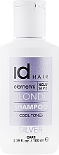 Shampoo for Bleached & Blonde Hair - idHair Elements XCLS Blonde Silver Shampoo — photo N3