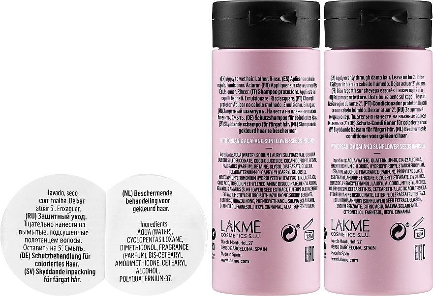 Color Protection Set for Colored Hair - Lakme Teknia Color Stay (shm/100ml + conditio/100ml + mask/50ml) — photo N3