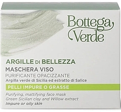 Cleansing Mattifying Clay Face Mask - Bottega Verde Purifying Mattifying Face Clay Mask — photo N2