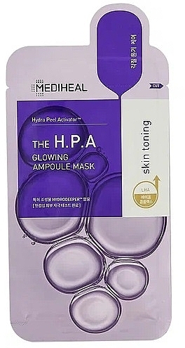 Glowing Skin Sheet Mask - Mediheal The H.P.A Glowing Skin Toning Ampoule Mask — photo N2