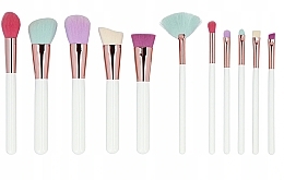 Makeup Brush Set with Case, 11 pcs - Tools For Beauty MiMo Multicolor Set — photo N2