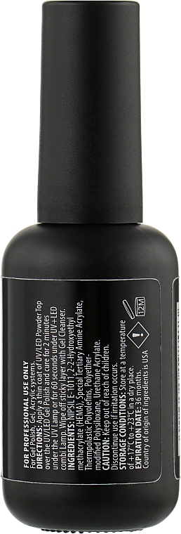 Matte Top Coat with Cashmere Effect - PNB UV/LED Powder Top — photo N26