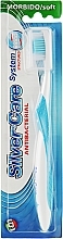 Fragrances, Perfumes, Cosmetics Silver Care System Toothbrush, soft, light blue - Silver Care