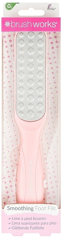 Metal Foot File, pink handle - Brushworks Metal Foot File — photo N1