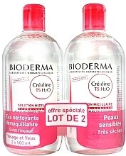 Set - Bioderma Crealine TS H2O Solution Micellair (micellaire/2x500ml) — photo N1