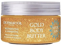 After Sun Body Butter - Dermacol After Sun Gold Regenerating Shimmering Body Butter — photo N1