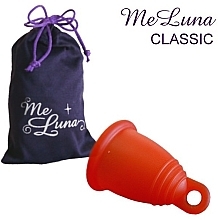 Fragrances, Perfumes, Cosmetics Menstrual Cup with Loop, size M, red - MeLuna Classic Menstrual Cup