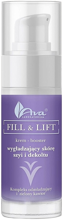 Neck & Decollete Booster Cream - Ava Laboratorium Fill & Lift Booster Neck & Decollete Cream — photo N4