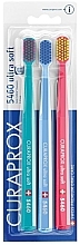 Toothbrush Set, 5460 Ultra Soft, turquoise, blue, pink - Curaprox — photo N5