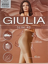 Tights "Slim" 40 den, caramel - Giulia — photo N3