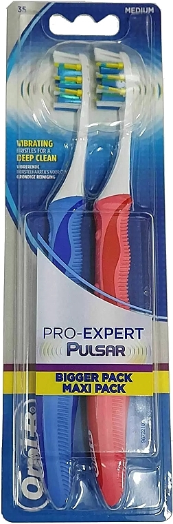 Set - Oral-B Pulsar Pro Expert Pulsar Battery Powered (toothbrush/2pcs) — photo N1
