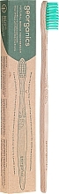 Bamboo Toothbrush - Georganics Bamboo Medium Toothbrush Green — photo N2