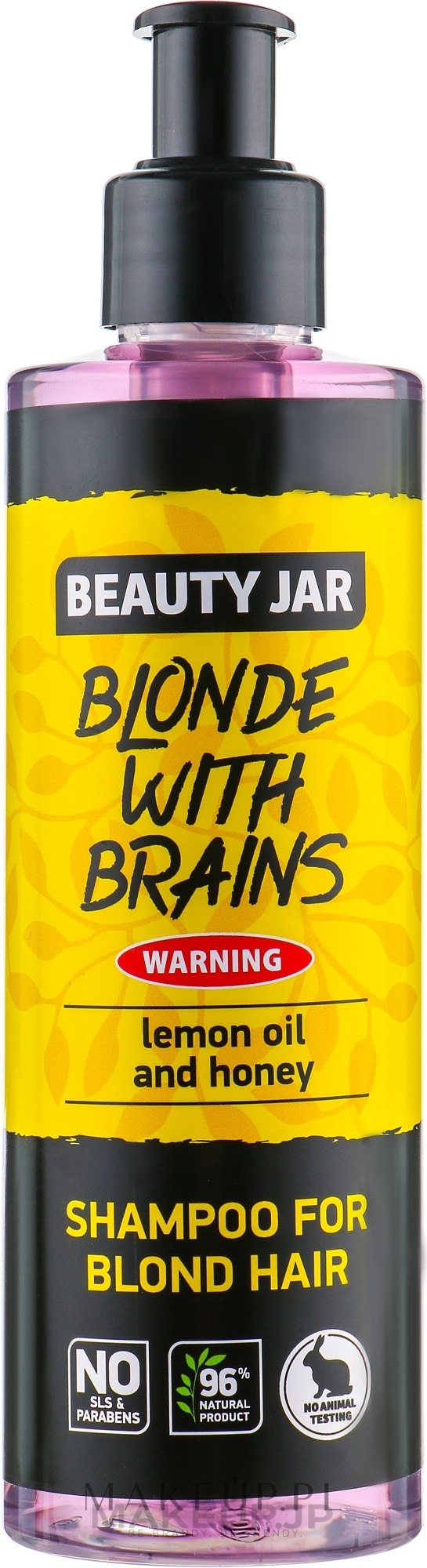 Blonde Hair Shampoo Blonde With Brains - Beauty Jar Shampoo For Blond Hair — photo 250 ml