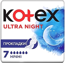 Fragrances, Perfumes, Cosmetics Sanitary Pads, 7 pcs - Kotex Ultra Dry&Soft Night