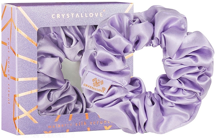 Silk Hair Tie, lilac - Crystallove — photo N2