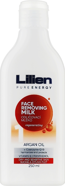 Makeup Remover Milk - Lilien Face Removing Milk Argan Oil — photo N2
