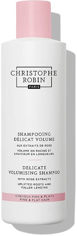 Rose Shampoo - Christophe Robin Delicate Volume Shampoo with Rose Extracts — photo N2