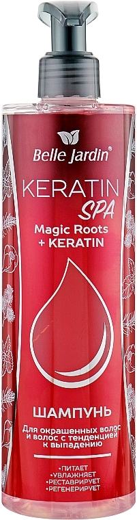 Anti Hair Loss Shampoo for Colored Hair - Belle Jardin Keratin SPA Magic Roots + Keratin — photo N1