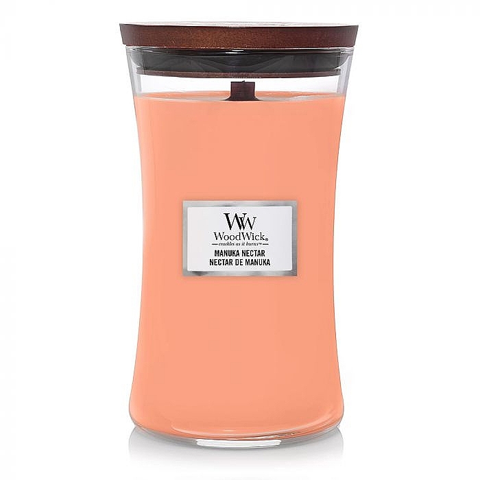 Scented Candle in Glass - WoodWick Hourglass Candle Manuka Nectar — photo N3