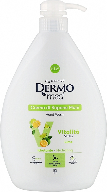 ライム ハンド クリーム ソープ - Dermomed Vitality Lime Hand Wash — photo N1