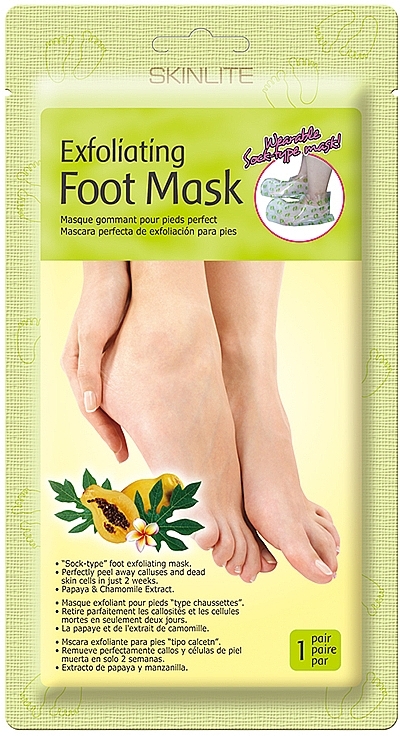 Exfoliating Papaya Foot Mask - Skinlite Exfoliating Foot Mask — photo N2