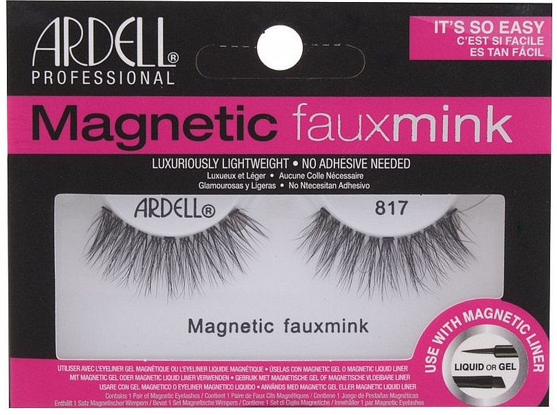 Magnetic False Lash Set, 817 - Ardell Magnetic Lashes Faux Mink — photo N1