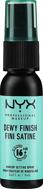 Long-Lasting Makeup Setting Spray - NYX Dewy Finish Setting Spray — photo N1