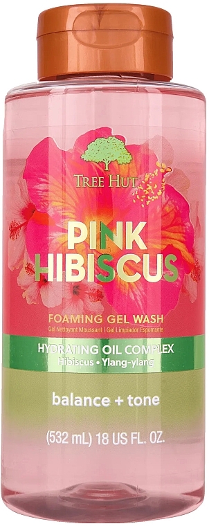 Shower Gel - Tree Hut Pink Hibiscus Foaming Gel Wash — photo N1