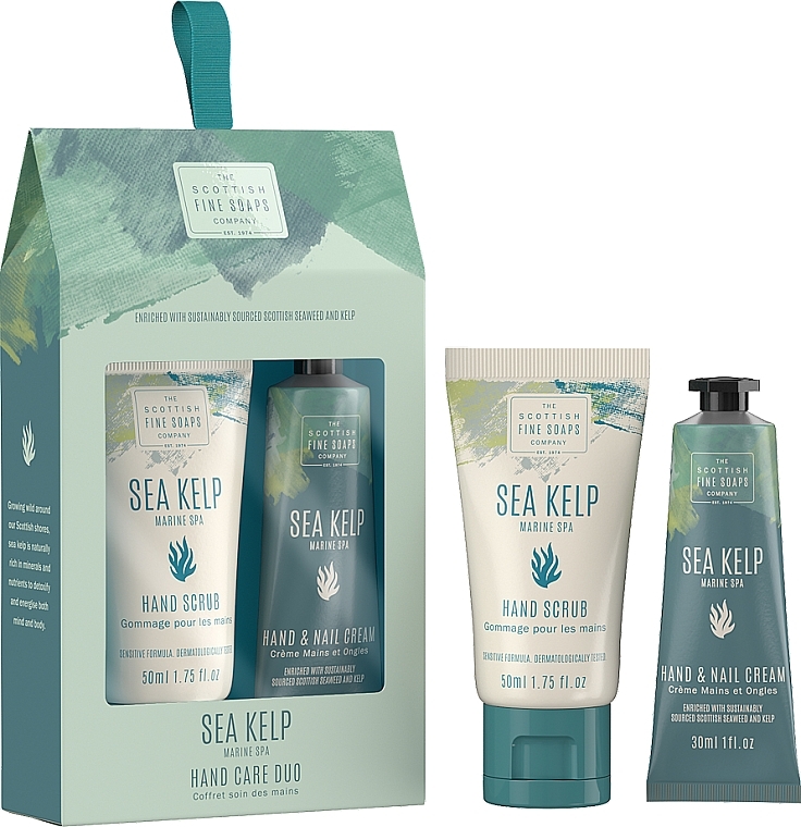 Set - Scottish Fine Soaps Sea Kelp Marine Spa Hand Care Duo (scr/50ml + h/cr/30ml) — photo N2